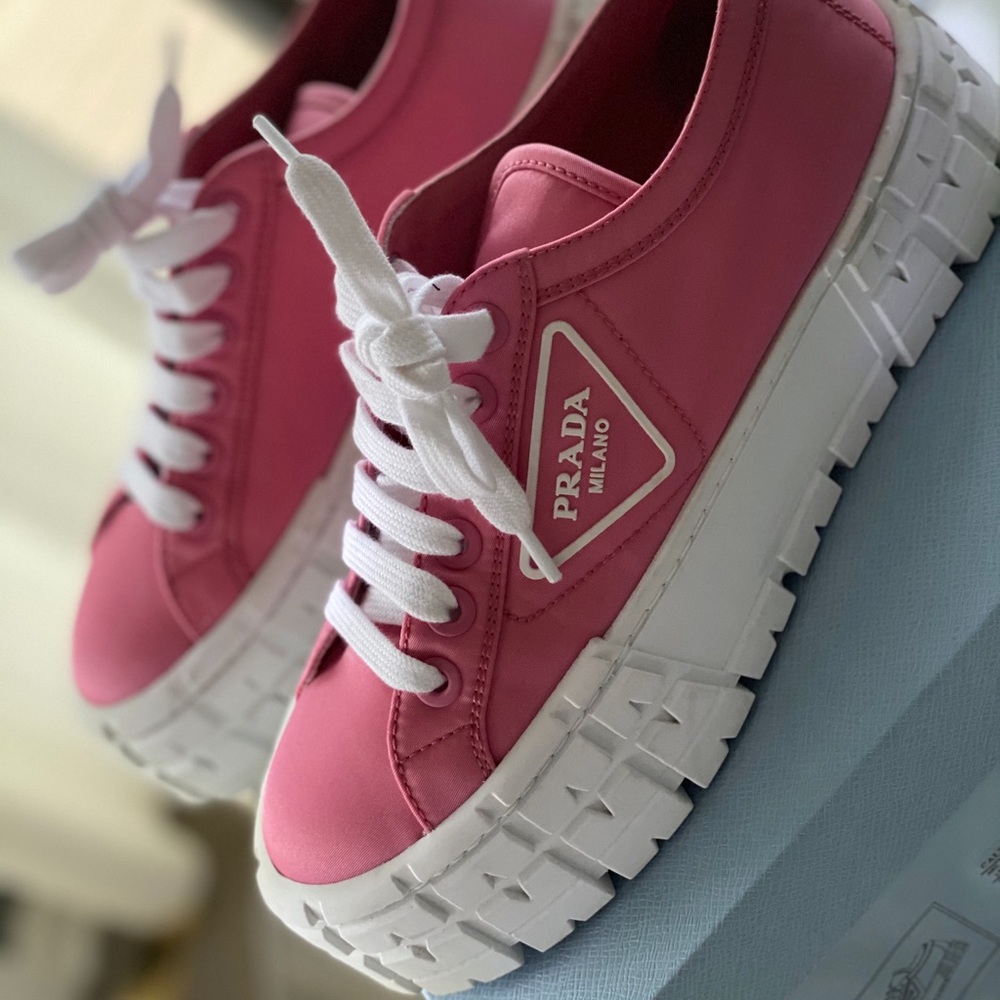 Authentic Prada platform sneakers